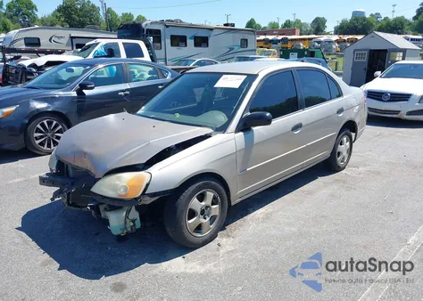 2001 Honda Civic Lx z USA, uszkodzony, nr VIN 1HGES16571L028730